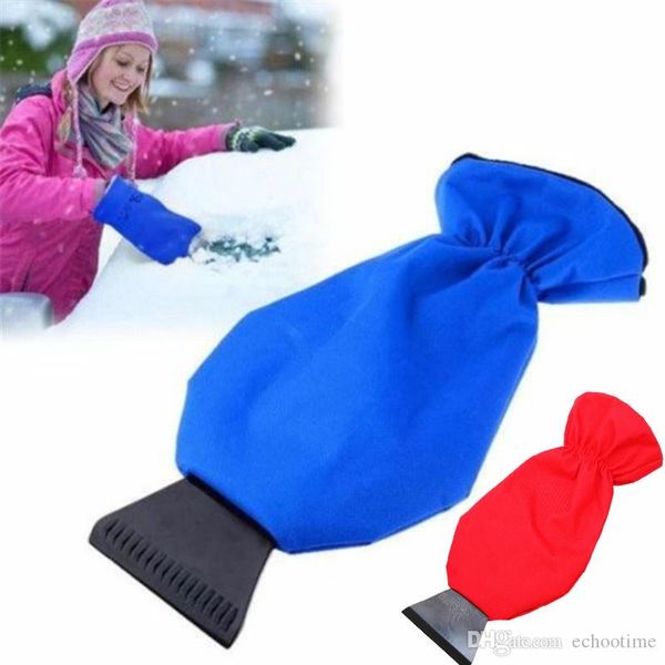 300 UNIDS Coche Nieve Hielo Pala Raspador Guante Herramienta de Limpieza Guantes Cálidos Coche Raspador de Hielo Guantes Impermeables Pala de Nieve Guantes