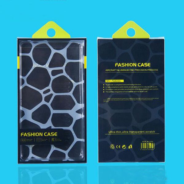 300pcs pour l'affichage Impression personnalisée Emballage de vente au détail en PVC Emballage universel Emballage Blister Box Bag pour iphone XR 8 7 6 plus Phone Case
