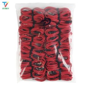 300 pcs/lot 1.2 M 4FT rouge 3.5mm mâle à mâle 90 degrés Angle droit Aux o câble d'extension pour mp3 mp4 haut-parleur casque PC7993866