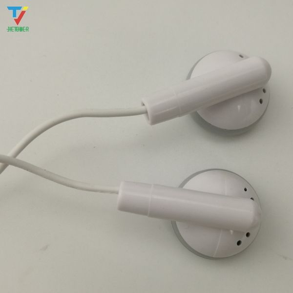 300 pcs/lot 3.5mm blanc écouteurs jetables écouteurs à faible coût pour bibliothèque scolaire, hôtel, hôpital