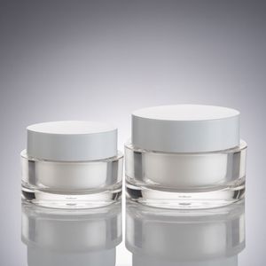 300 Pcs/lot 30 ml 50 ml Vide Maquillage Cosmétique Visage Crème Pot Pot Bouteille Acrylique Conteneur 30g 50g