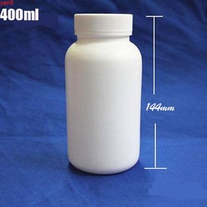 300 stks / partij Grote lege 400 ml Plastic HDPE-fles met schroefdop voor pillen Tabletten Capsule Geneeskunde Snoepgoed Voedsel Packaggood Qualty