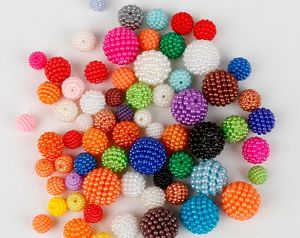 300 pièces/lot couleur mélangée 10mm ABS perles d'imitation perles rondes en plastique ABS Arts artisanat vêtements couture tissu vêtement perle