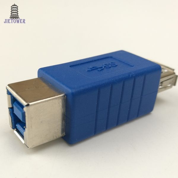 300 pcs/lot Super vitesse USB 3.0 Type A femelle à 3.0 Type B femelle adaptateur de convertisseur d'imprimante