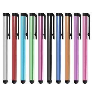 300 stks/lot Universal Capacitive Stylus Pen voor telefoon 6 5 5s Touch Pen voor mobiele telefoon voor tablet verschillende kleuren