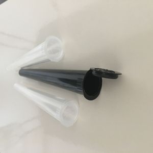 PREROLL -buizen fles leeg 18x110 mm plastic kinderen resistent pop bovenste pre -roll kegel buisflesverpakking