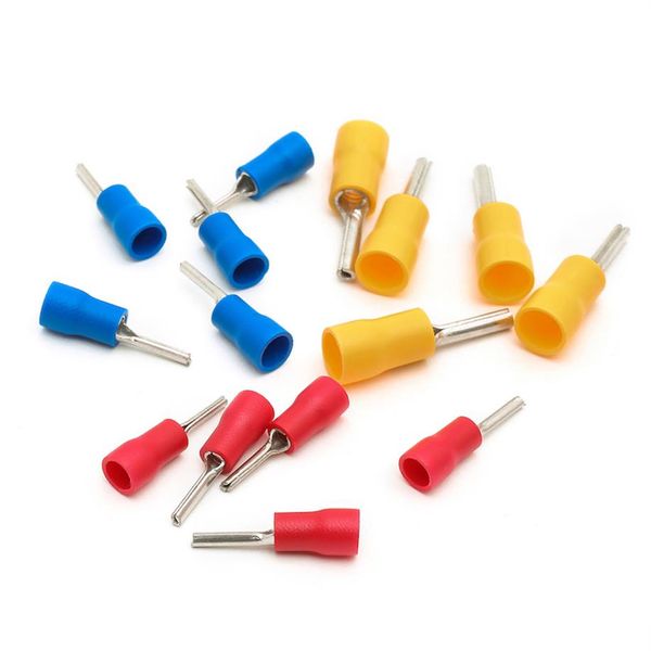 300PCS Suyep Fil Embouts Connecteurs À Sertir En Forme De Broche Pré-Isolant Terminal Type TZ-JTK Assortiment Pack Équipé 22-16 16-14 12-2243