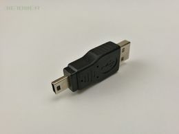 300 uds/venta al por mayor 2,0 macho a Mini USB conector de 5 pines, adecuado para cámara MP3, lector de tarjetas flash auxiliar de coche, teclado y ratón