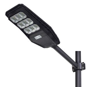 300W 200W 100W Ensemble de lampadaires solaires Détecteur de mouvement Crépuscule à l'aube Lampes solaires d'extérieur avec télécommande, IP65 Étanche Lumières de sécurité contre les inondations 6500K Maintenant Oemled