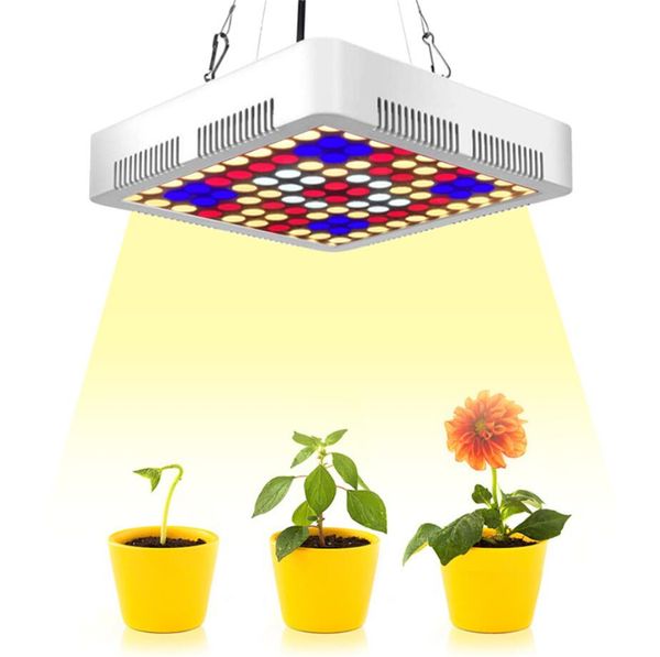 300W LED élèvent des lumières panneau de lampe plante hydroponique croissant soleil spectre complet pour Veg fleur graines de plantes d'intérieur AC85-265V