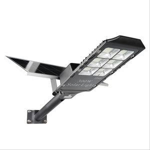 Lampadaires solaires LED 300 W, 432 LED HB-LED pour extérieur du crépuscule à l'aube avec télécommande, projecteur LED de sécurité pour parking