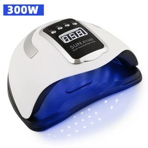 300W Professional Nail Séchure à la lampe puissante 66leds UV LED pour les ongles Séchage de gel Polon avec Smart Sensor Manucure Machine 240415