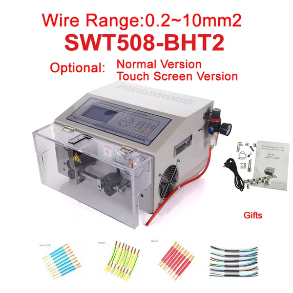 300W SWT508 BHT2 Peeling Stripping Machine Computer Automatic Wire Strip Stripping Machine 0.1-4.5MM2 AWG10 a AWG28 220