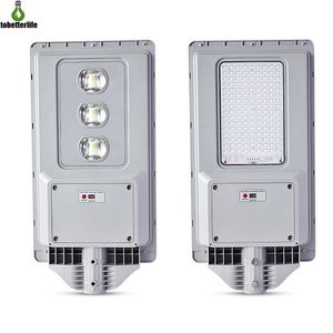 Luces de calle solares LED impermeables de 300W, lámparas de carretera para patio trasero, iluminación de inundación de seguridad, poste de Control remoto