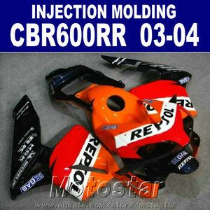 Mais barato Injecção corpo peças para HONDA CBR 600RR carenagem 2003 2004 OEM set cbr600rr 03 04 carenagem motocicleta iQJA