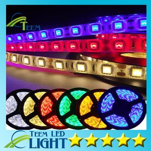 5m 5050 3528 5630 LED tiras luz branca vermelha verde vermelho azul RGB flexível 5m roll 300 LEDs 12v fita ao ar livre impermeável 300300