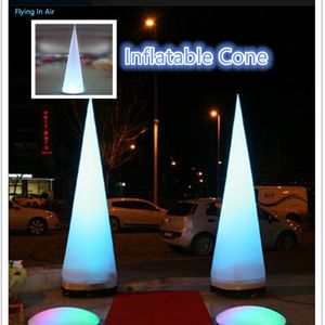 Lâmpada de iluminação decorativa ao ar livre multi-tamanho multi-tamanho Pilar de cone soprado com luz led para decoração de portão