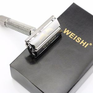 WEISHI Double Edge Butterfly High Quality Brass Safety Razor 9306-F Silvery 9306-C Gun color 9306-I Bronze High quality 10 PCS/LOT NEW