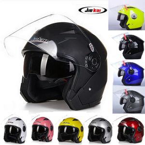2016 New model JIEKAI 512 half face double lens Retro style motorcycle/ motorbike helmet of ABS FREE SIZE 55-60 cm