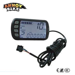 Display LCD per bici elettrica Scooter Tachimetro moto Display Ebike impermeabile con 5 fili di connessione