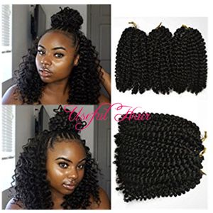 Marley Malibob 8inch Bundles Blonde Marlybob 100g Kinky Curly Cabelo Ombre Mali Bob Crochet Tranças de Cabelo Cabelo Sintético Sintético Cabelo