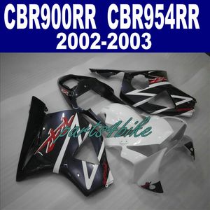 Formowanie wtryskowe dla Honda CBR900RR 954 2002 2003 White Black CBR900 954RR ABS Fairing CBR954 02 03 Repsol Si75