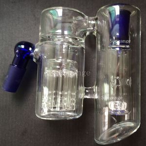 Inline Glass Water Percolator Ash Catcher Smoking Pipe Bong Accessory 14.5mm-15 mm / 18.8mm-18.8mm diverse gratis frakt