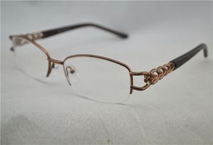 Women Optical Half Glasses Frame Metal Brand Men's Eye Glasses Lenses Computer Myopia Glasses Frame Silver/Gold/Brown 6Pcs/Lot