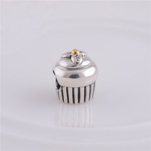 2016 nuovo 925 Sterling Silver Screw Thread Cupcake Bead Adatto pandora Braccialetti di Fascino Collane Gioielli In Stile Europeo 1 pz / lotto vendita calda