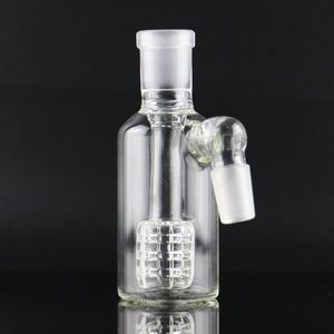 Aschefänger für Wasserpfeifen, 45-Grad-Duschkopf-Perkolator, 14-mm-Glasbong, dicker, klarer Bubbler