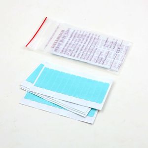 60pieces/5sheets/Set Double Sided Strong Hair glue Tape Adhesives for Skin weft Tape Hair Extensions blue color hot sale