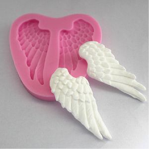 Silicone Angel Wings Fondant Cake Molds Soap Chocolate Mould for the Kitchen Baking Clay Mould Tool TY1765