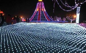 2M*3M 210LEDS Światła zasłony netto ŚWIĘTA ŚWIECIE ŚWIATŁO Flash LED LED Strings Wedding Christmas Decoratio