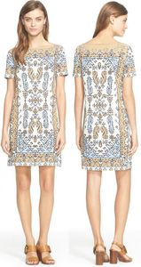 Fashion Print Women Sheath Dress Short Sleeve Mini Dresses 151015222