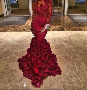 2017 Romantic Prom Dresses Mermaid With Applique Sash Ruffles Evening Gown With Sleeveless Floor Length Plus Size Luxury Women Prom Dresses