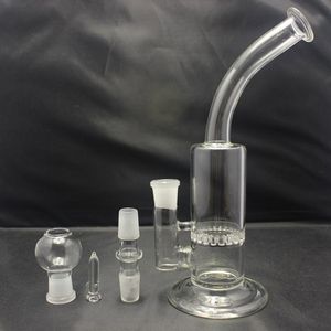 安いガラス水ボングパーコレーターギアパーカブロウンガラス喫煙水パイプ18.8mmオイルリグとダブ用のジョイントサイズ