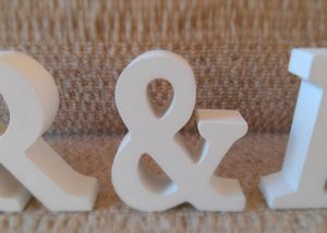 MR & MRS Letter Decoration White Color letters wedding and bedroom adornment mr & mrs Selling In Stock182N