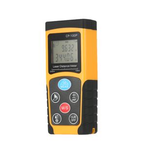 Freeshipping 100m Portable Handheld Digital Laser Distance Meter High Precision Range Finder Area Volume Measurement Data Storage