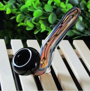 Stained glass pipes imported raw spoon 11.5 cm wide and 4 cm long weight 60 g, color random delivery, wholesale hookah FREE SHIPPING