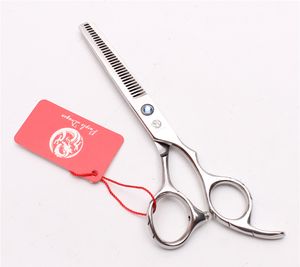 6" 440C Purple Dragon High Quality Professional Human Hair Scissors Barbers' Hairdressing Shears Double Side Teeth 15% Thinning Rate Z2001