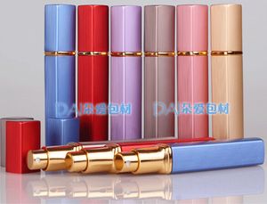 12ML Aluminum Spray Bottles Perfume Atomizer Cosmetic Containers atomizer Travel Refillable Mini Atomiser Spray Colorful perfume bottle