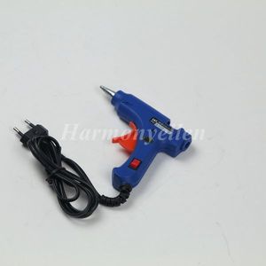 1pc/lot blue color 15W professional for small stick keratin melting EU, USA plug hot glue gun