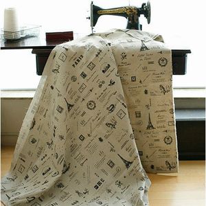 DIY usage Linen Cotton cloth home textile fabric wholesale - black color patterns yarn dyed