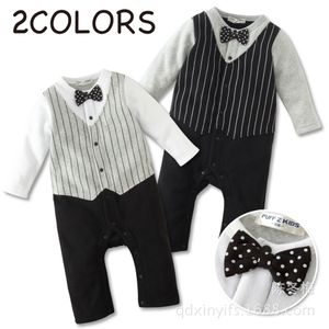 2015 primavera recém-nascido roupas de bebê burb roupas de bebê crianças outfits infantil outwear meninos romper bebé 2pcs simulados definir terno colete com gravata borboleta