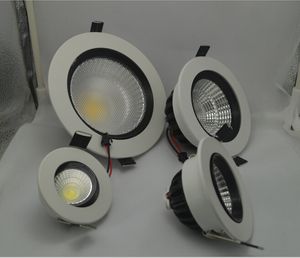 3000-6000K LED Light Light True / Ciepły White 5W / 7W Okrągły wbudowany COB Downlight LED do krytych