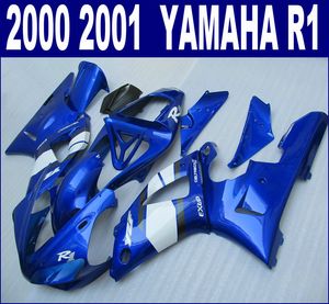 Бесплатно настроить обтекатель комплект для YAMAHA 2000 2001 YZF R1 bodykits YZF-R1 00 01 синий черный белый обтекатели набор BR15 + 7 подарки