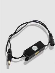 5 mm Manlig Kvinna Plug DC Automatisk Mini LED Strip Använd PIR Motion Sensor V Detector Switch för LED remsor