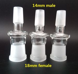 1 Stück Glas-Bong-Adapter, 14 mm männlich auf 18,8 mm weiblich, Glasaufsatz für Glas-Bubbler, Wasserrohr-Anschluss