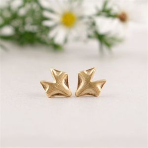 Stylish Fox Ear Studs for Women 18K Gold Plated Silver and Rose Three Color Optional