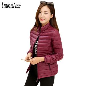 Wholesale- 2017 New Autumn Women Jacket Light Soft Cotton-Down Coat Female Winter Plus Size 5XL Outerwear NS8659